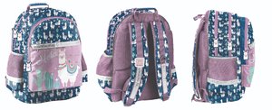 Školský batoh Lama modro-fialový-7
